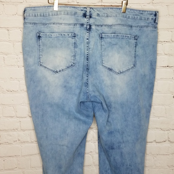 Vintage America Jeans Boho Capri Raw Hem 22 W - Picture 8 of 8